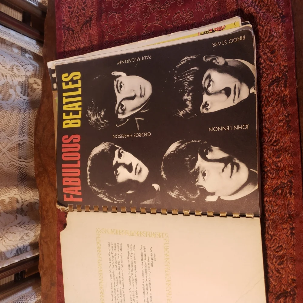 Vintage Beatles Music Book Featuring Sheet Music Photos of the Fab 4- BX16 - Picture 6 of 16
